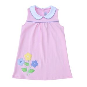 Nantucket Kids Darcy Dress with Spring Meadow Flower Applique, Size 18-24M